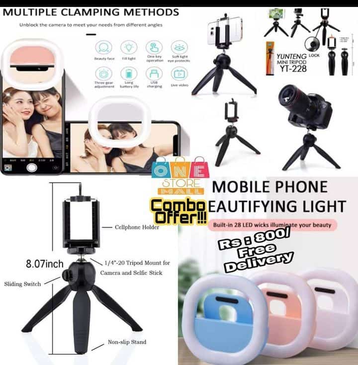 Mini Tripod & Mini Ringlight