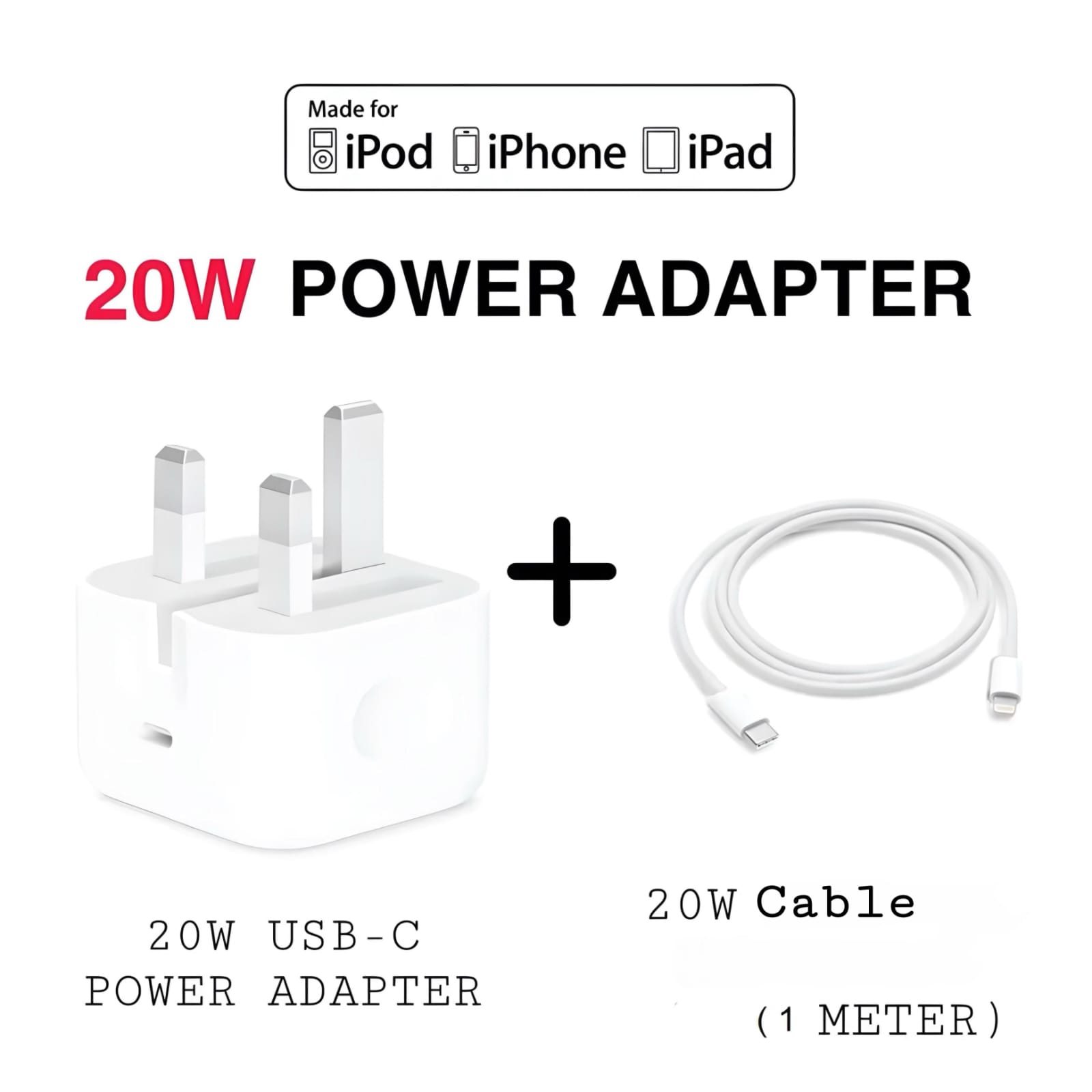 Apple 20W Charger & Cable Variant