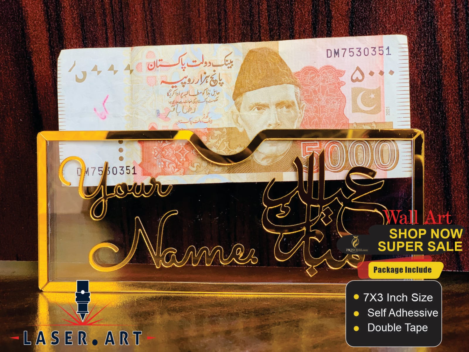 Acrylic Eidi Envelopes Pack of 4 Variant