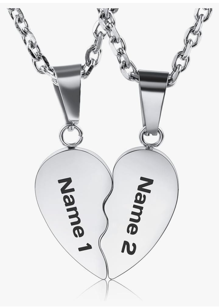 Broken Heart Name Locket Variant